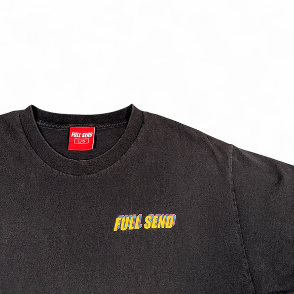 Full Send Shirt Adult LARGE Black Spell Out Logo Colorful Nelk - Picture 2 of 6